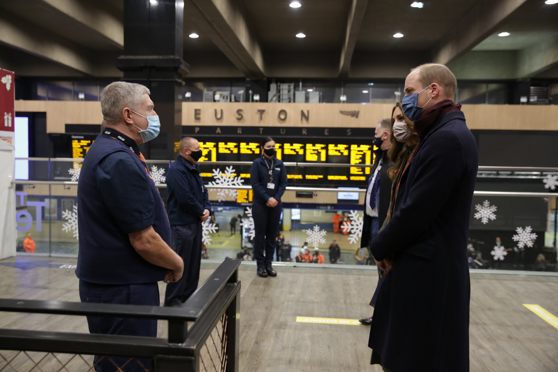 Euston Station’s surprise visitors, the Duke and Duchess of Cambridge