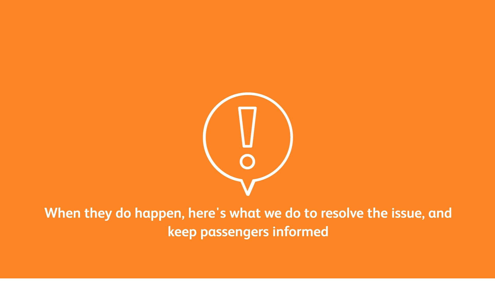 How we keep you updated when there’s a delay Network Rail