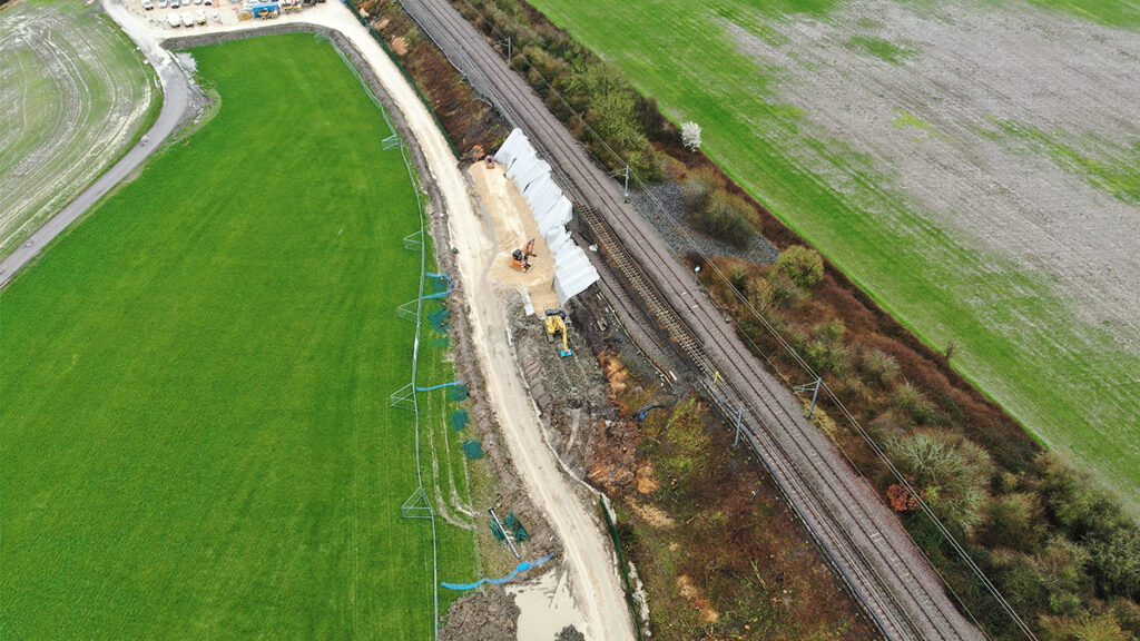 Repairing Old Dalby test track - Network Rail