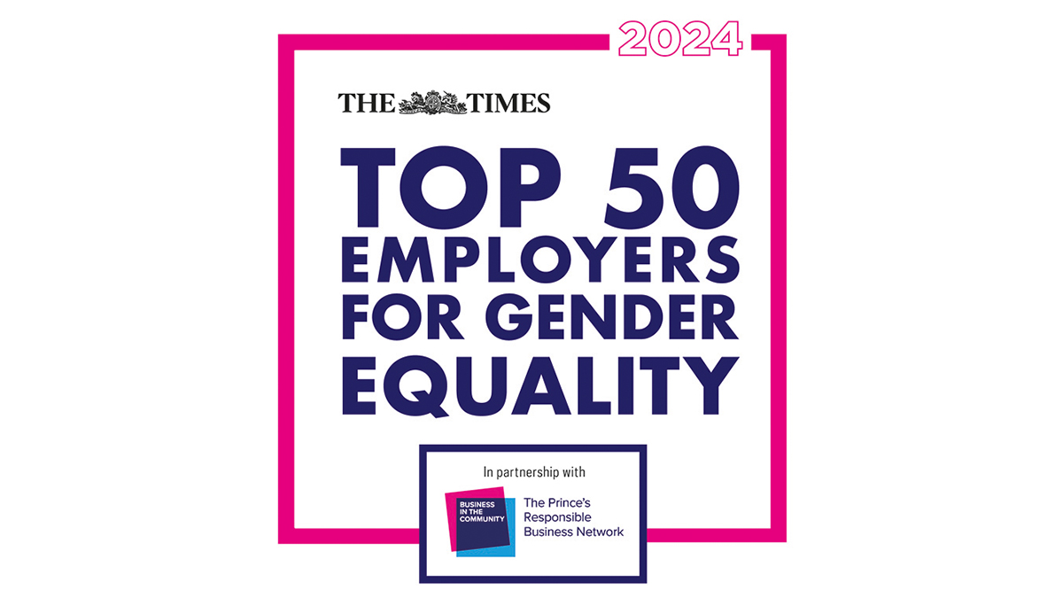 Network Rail recognised as the Times Top 50 Employers for Gender Equality